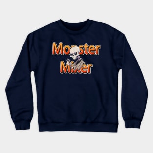 monster mixer Skull for Women and men Skeleton Funny Gothic Graphic Novelty Horror Crewneck Sweatshirt